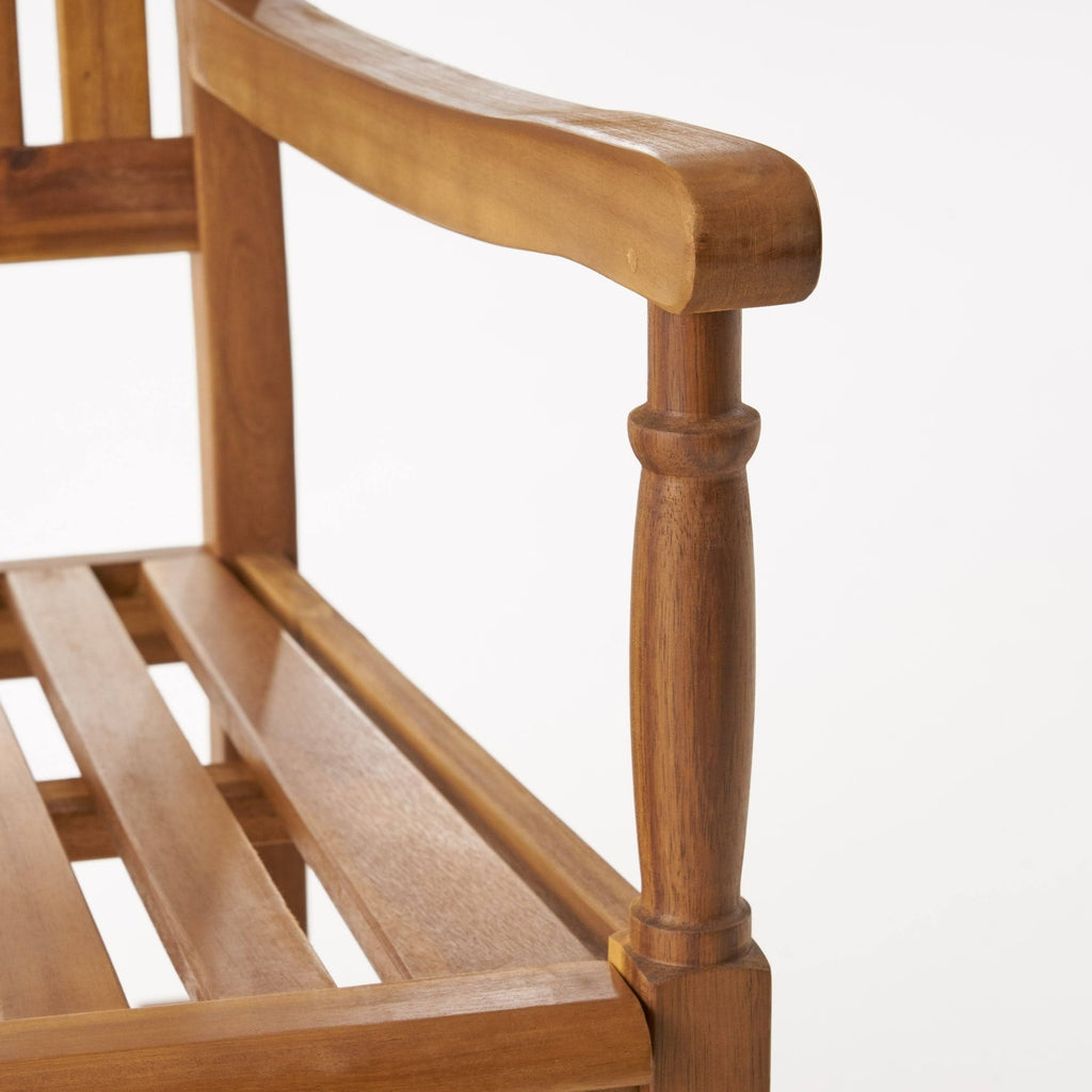 Acacia Wood Rocking Chair Dark Gray M75588