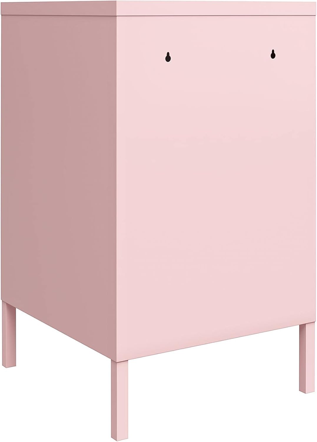Bashful Pink Metal Locker End Table U678705