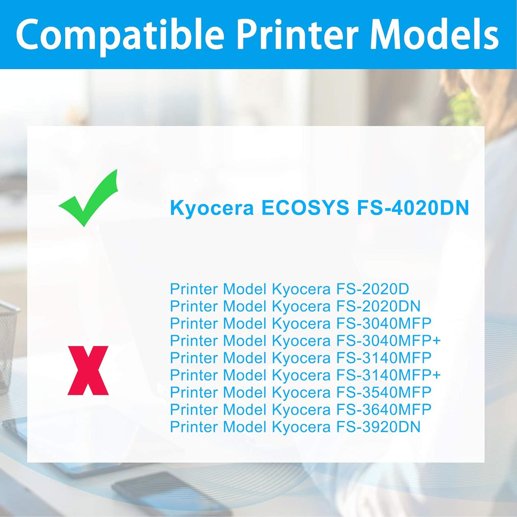 2-Pack Black Toner Cartridge for Kyocera FS-4020DN R66117