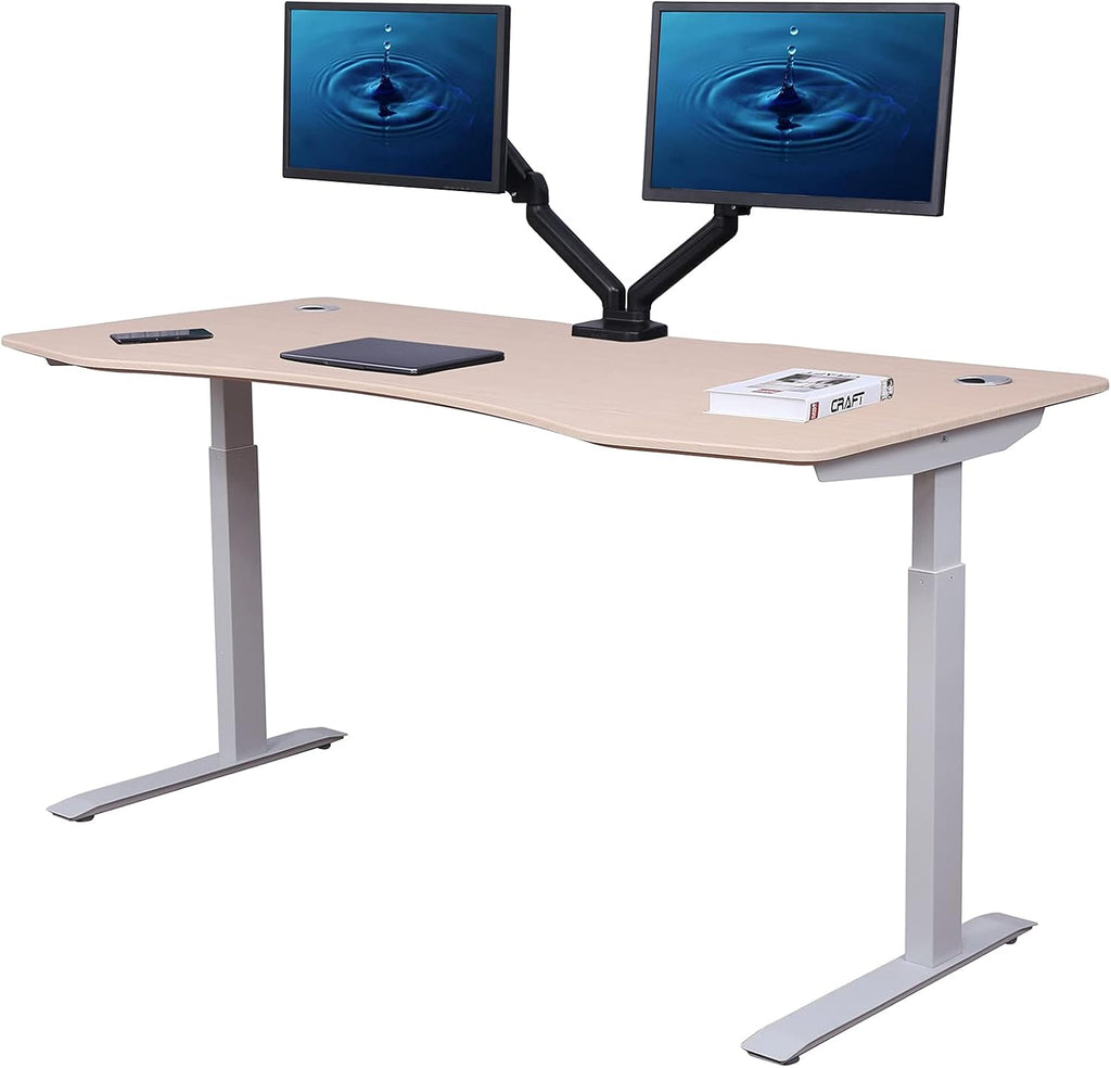 Grey Electric Height Adjustable Standing Desk I68554