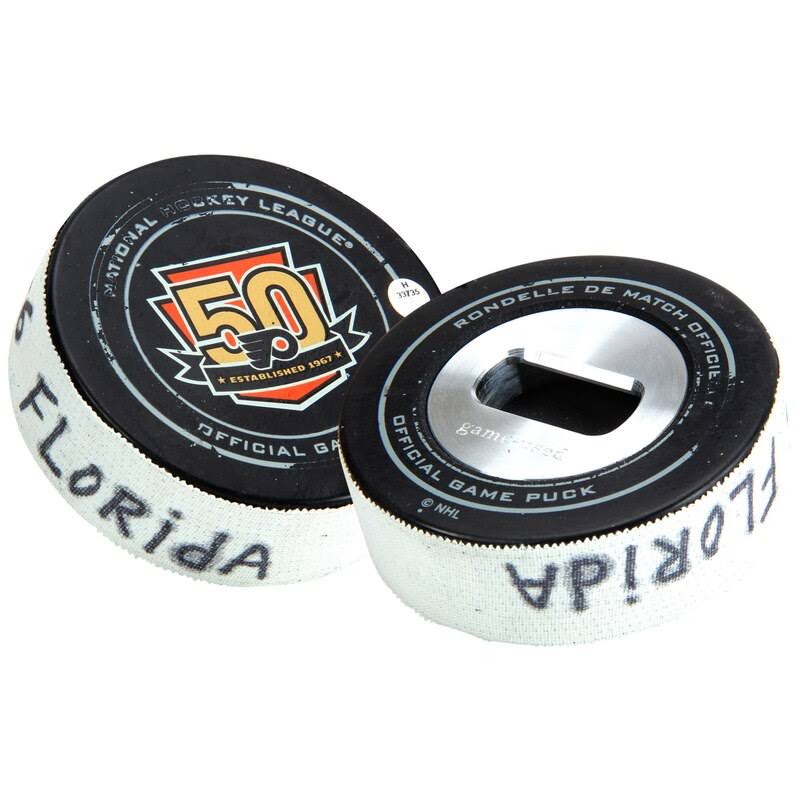 Philadelphia Flyers Game-Used Puck Bottle Opener N68467