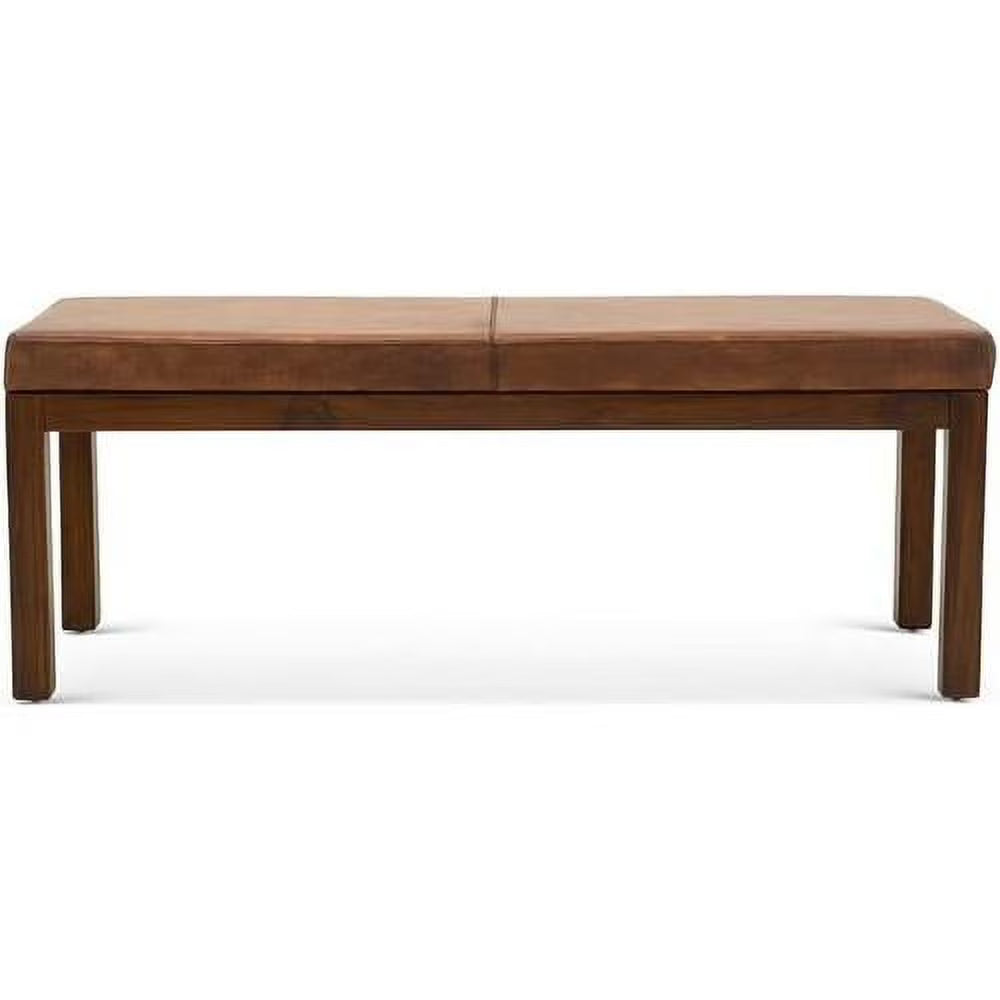 Genuine Leather Rectangular Bench M87874