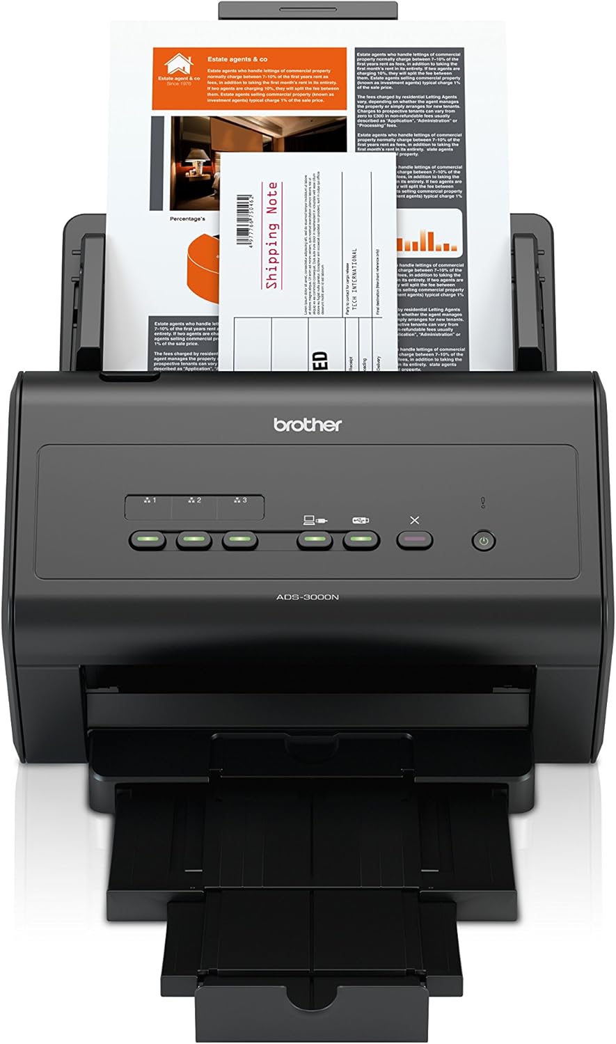 Black Network Document Scanner B269536