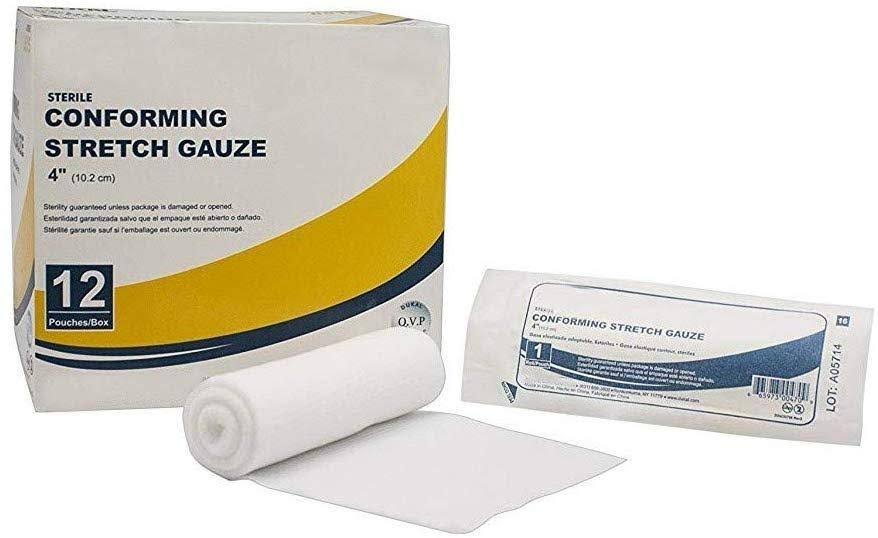 Conforming Stretch Gauze 4x22, Case of 96, Sterile Bandages M8147