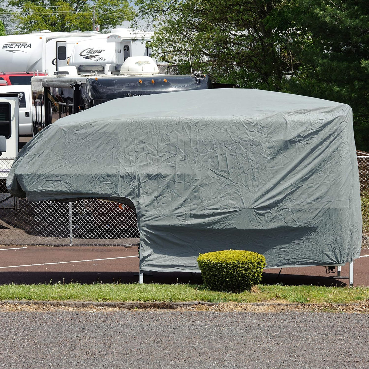 Truck Camper Cover Gray Polypropylene S2514