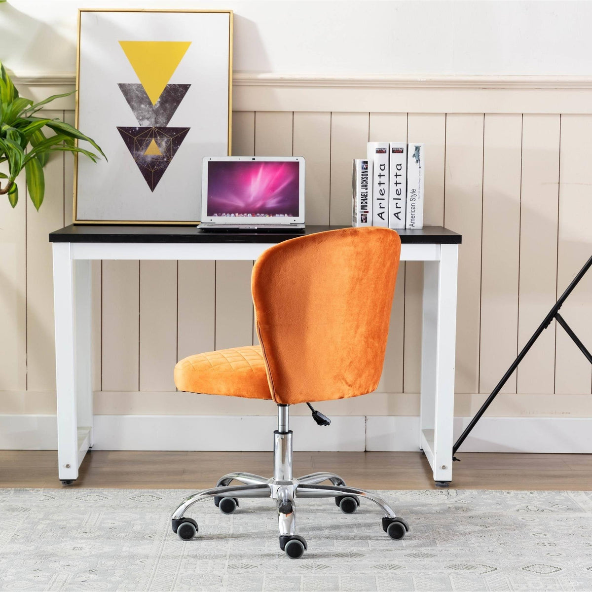 Grey Swivel Desk Chair Q266