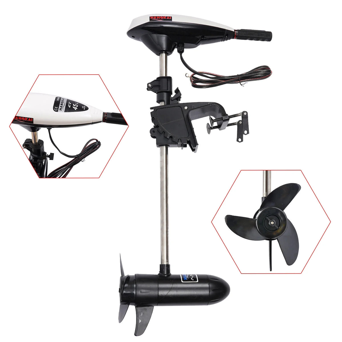 12V 45LBS Electric Outboard Trolling Motor M21590