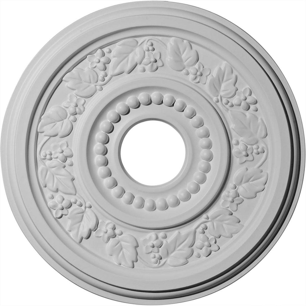 16 1/8x22OD x 3 1/2x22ID x 7/8x22P Hand-Painted Copper Penny Ceiling Medallion S592372