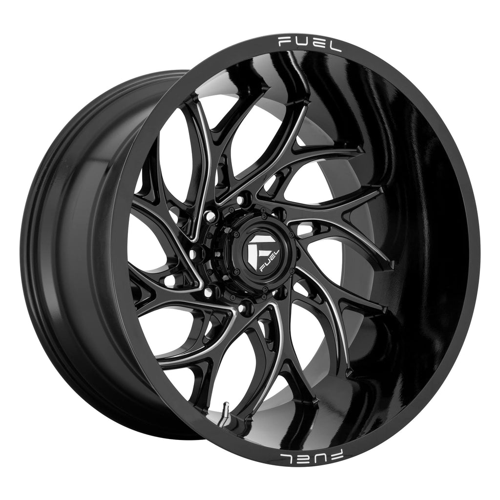 Gloss Black Milled 24x14 8x170 -75mm T3422