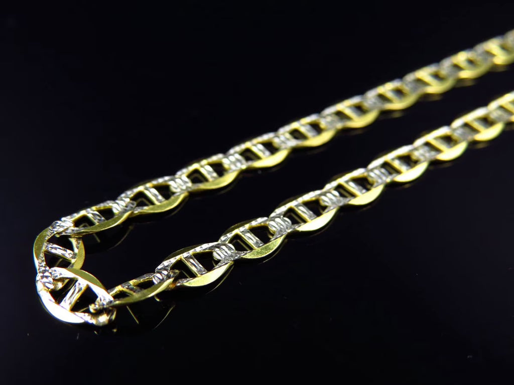 Yellow Gold Mariner Link Chain 16"-28" T1463
