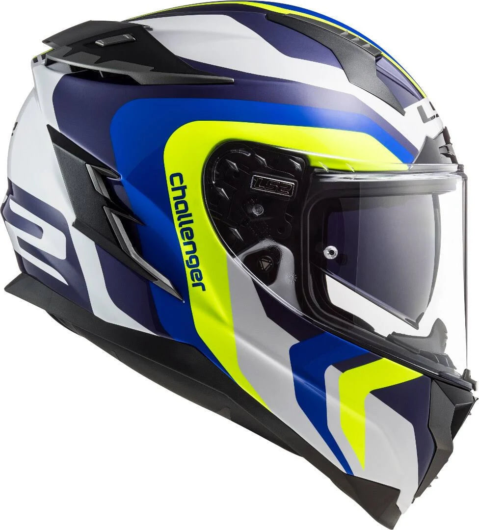 White-Blue-Yellow Helmet M691