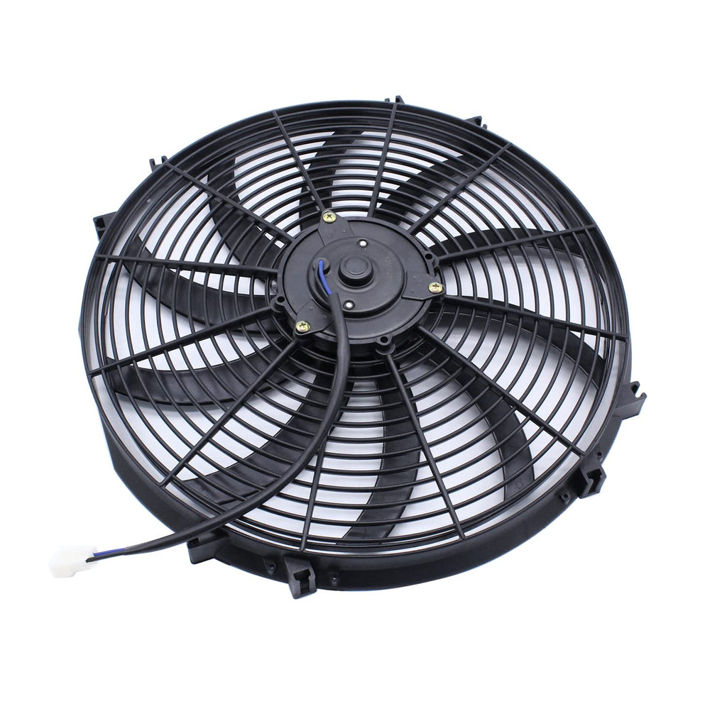 16" 12V Universal Slim Electric Radiator Cooling Fan, Pack of 2 F885729