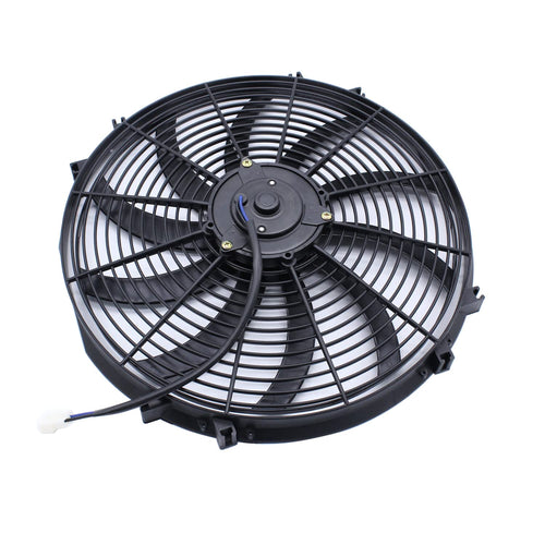 16" 12V Universal Slim Electric Radiator Cooling Fan, Pack of 2 F885729