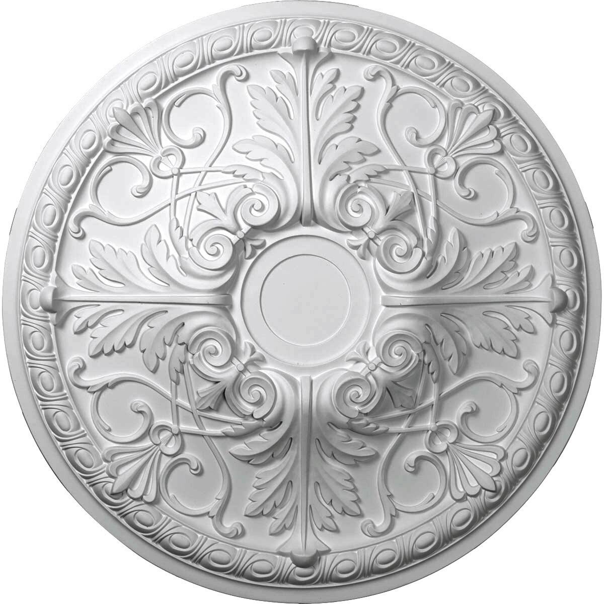 Hand-Painted Painted Turtle Crackle Ceiling Medallion K679167