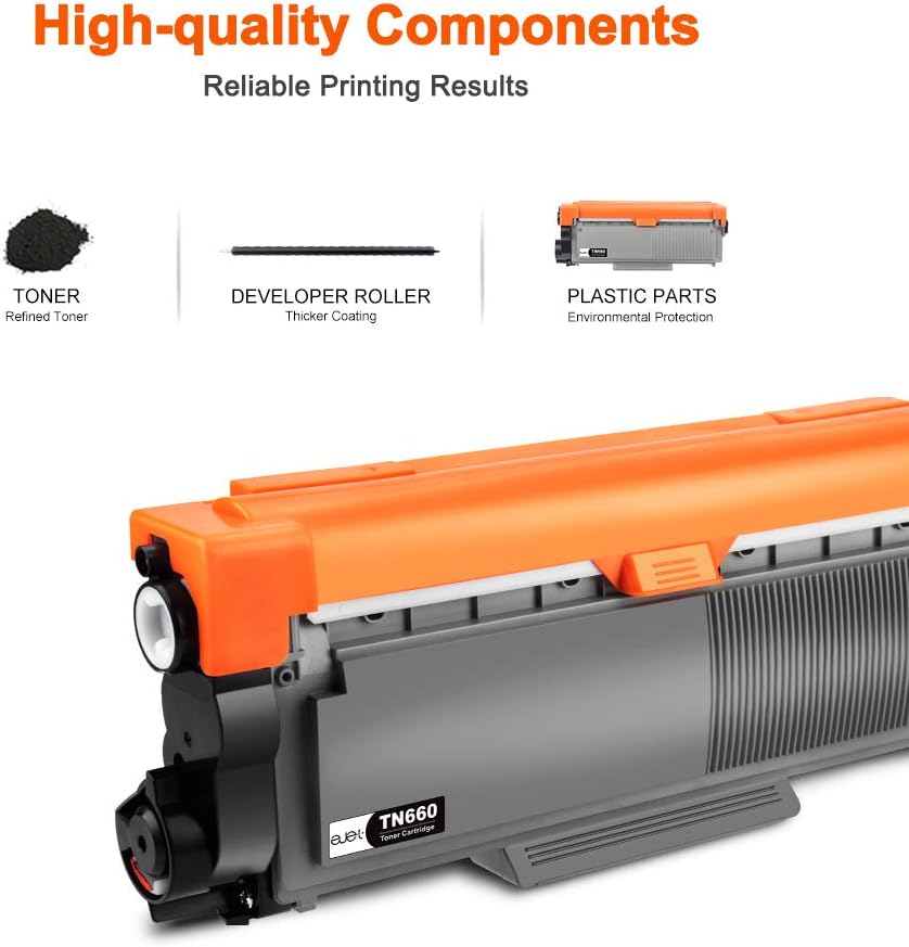 4 Black TN660 Toner Cartridge U13439