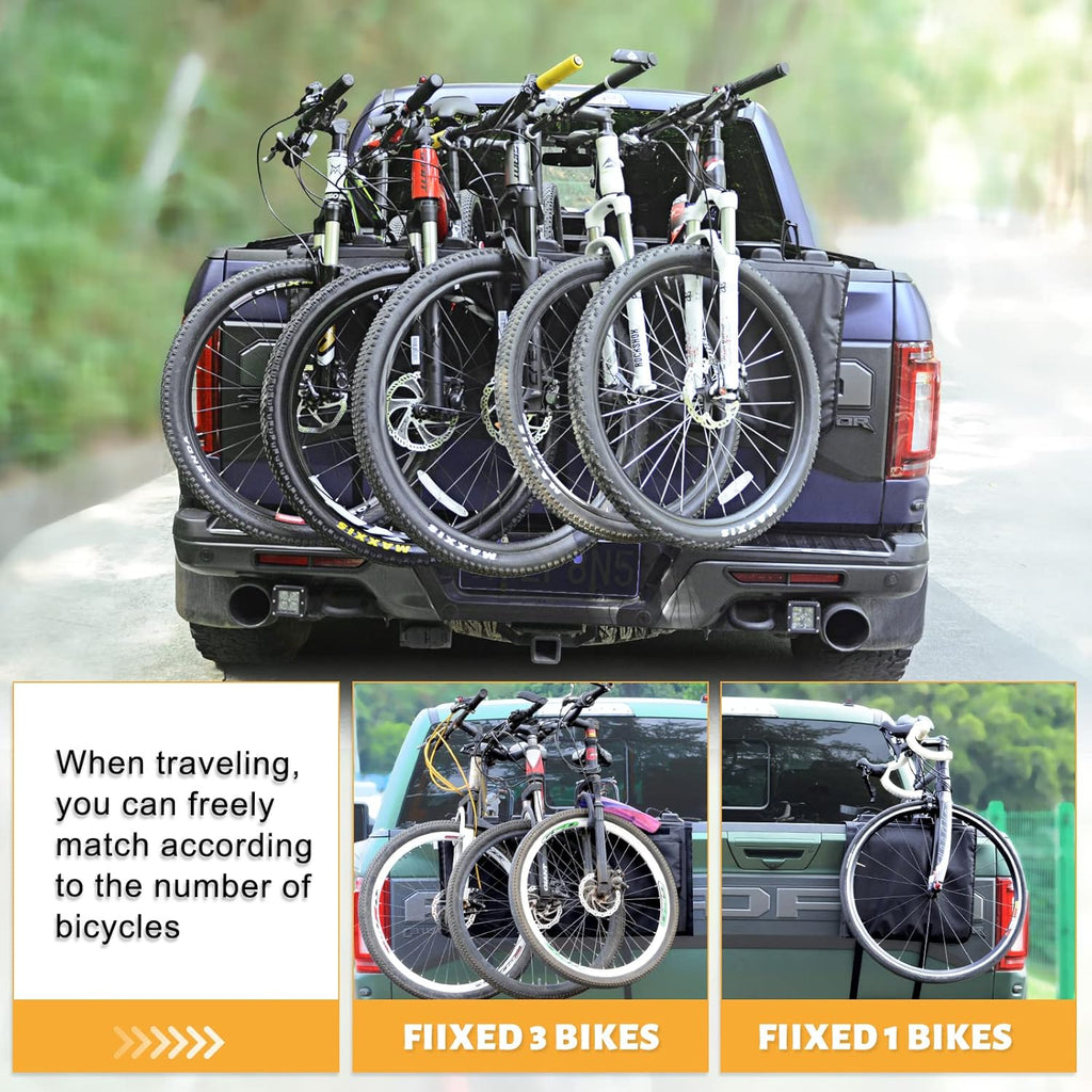 Truck Bike Tailgate Pad with Anti-Theft Lock and Secure Bike Straps R256985