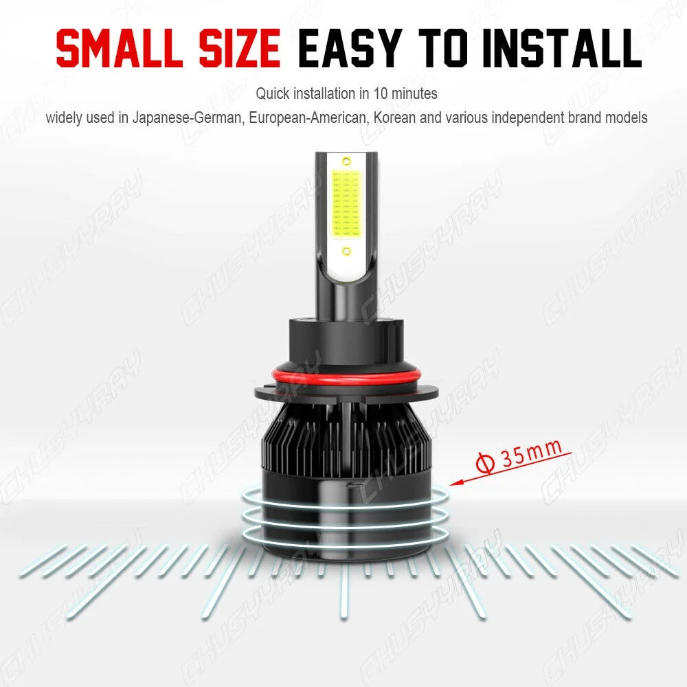 LED Headlight + Fog Light Bulbs Kit 4X C35968