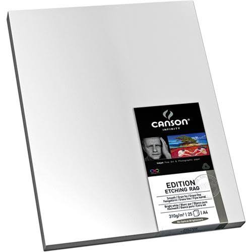 100% Cotton Rag 310gsm Bright White Matte Inkjet Paper 17x22 inch 25 Sheets A50588