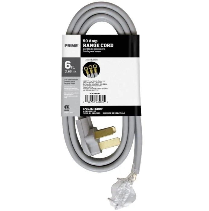 50 Amp 3-Wire Range Cord, 4 Pack E391716