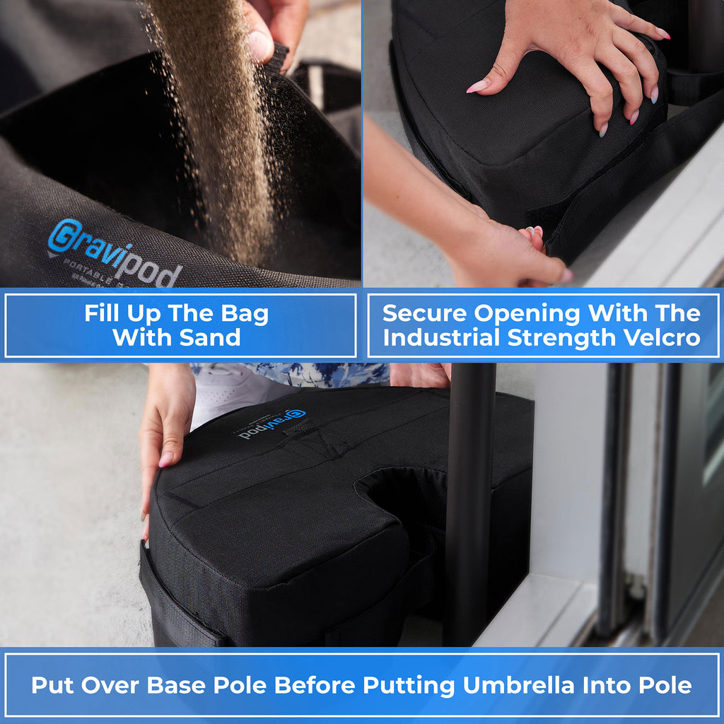 Half Round Umbrella Base Weight Bag B1059