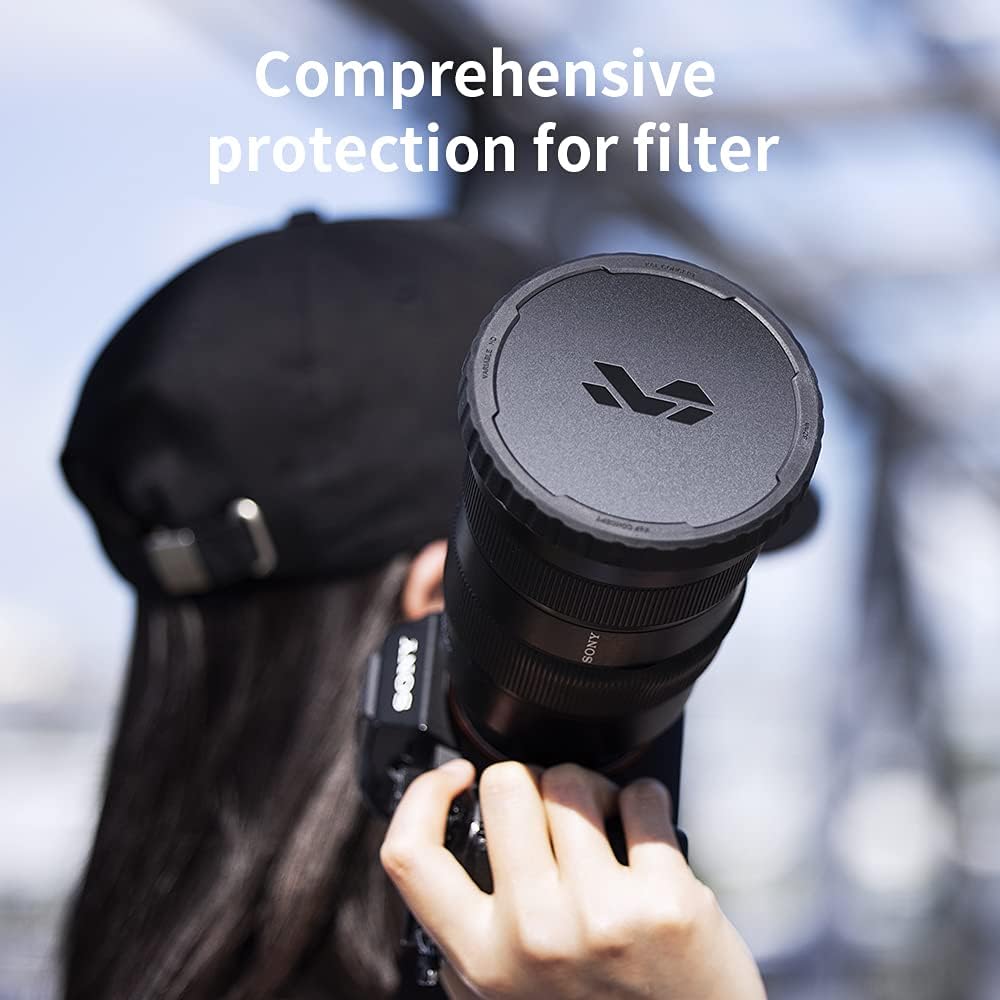 67mm Variable ND Lens Filter & Filter Cap Kit (2 Pcs) Adjustable Neutral Density ND2-ND32 with TPU Filter Cap R3931