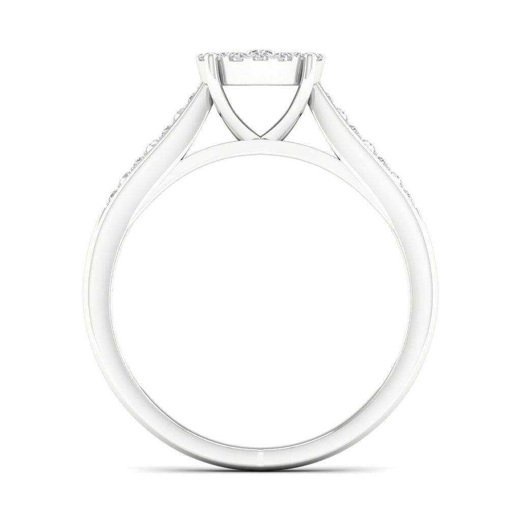 Diamond Cluster Bridal Set T97030