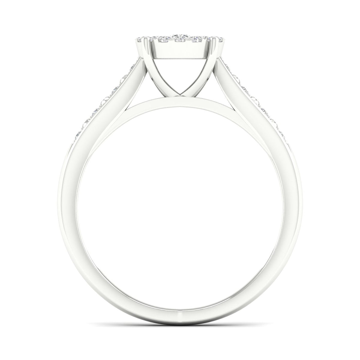 Diamond Cluster Bridal Set T97030