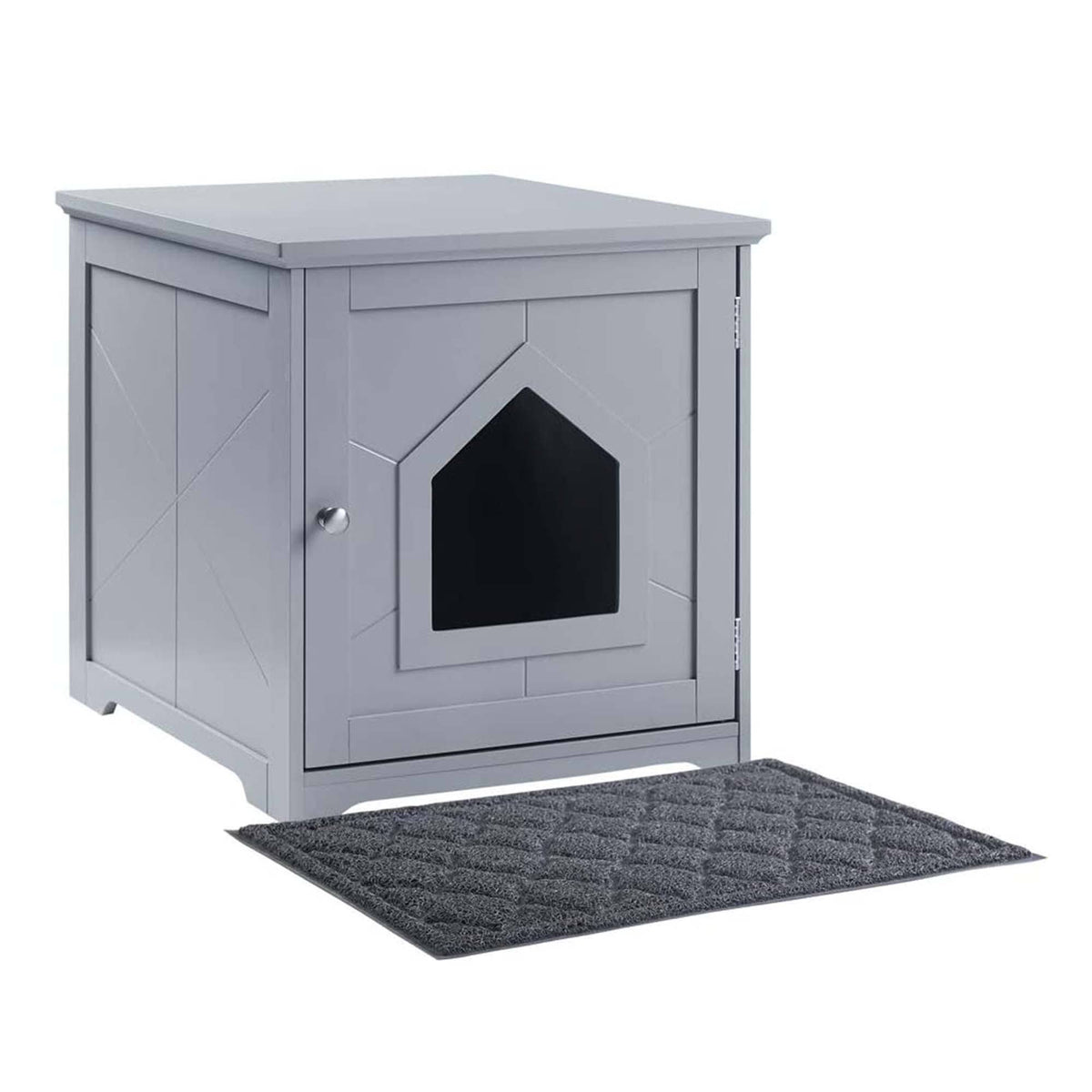 Gray Cat Litter Box Enclosure X779