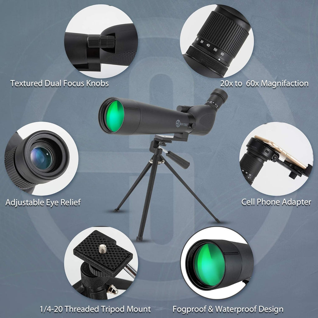 20-60x80mm HD Spotting Scope with Tripod and Carry Case E66855