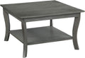 Wirebrush Dark Gray Square Coffee Table O1403