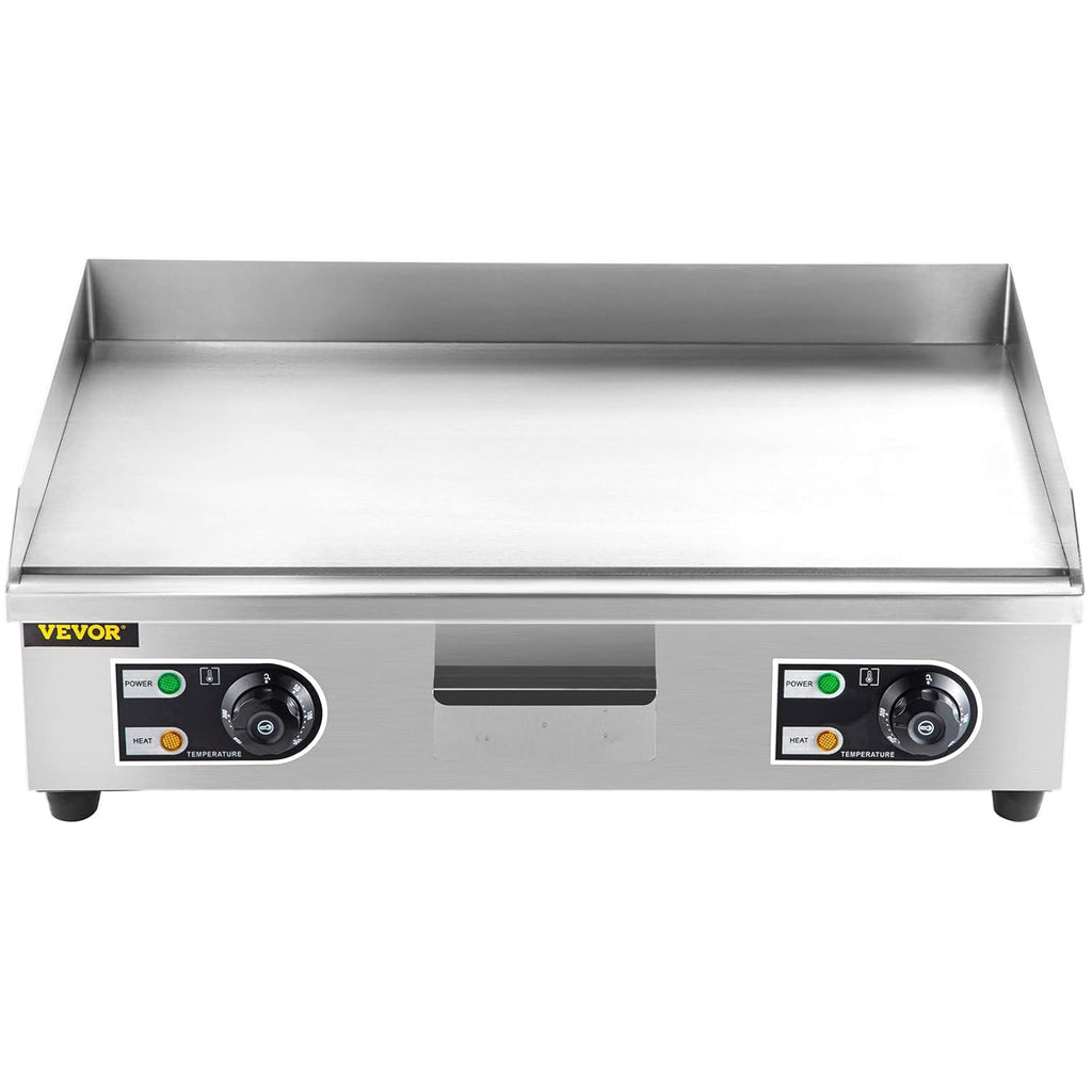 30" 3000W Electric Countertop Griddle Non-Stick Stainless Steel Flat Top Grill V11654