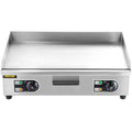 30" 3000W Electric Countertop Griddle Non-Stick Stainless Steel Flat Top Grill V11654