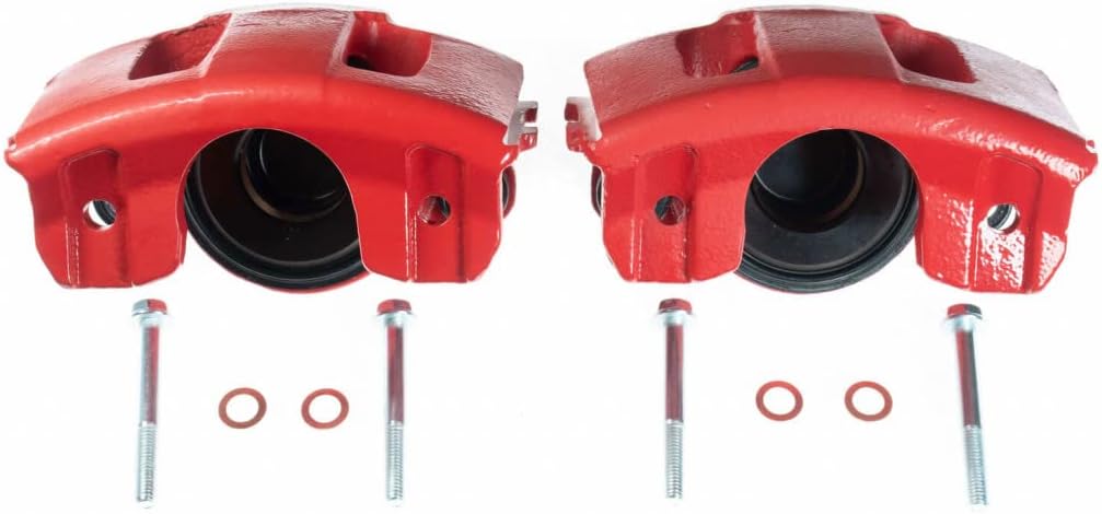Red Front Brake Caliper Pair Q280470