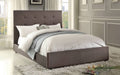 Dark Grey Fabric King Bed P821