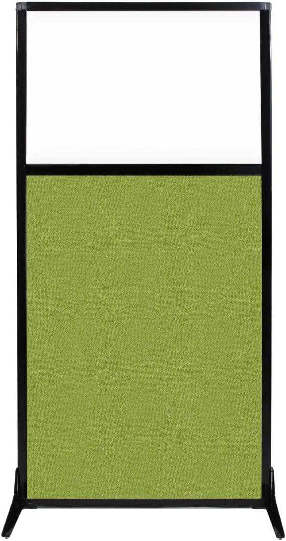 Portable Wall Divider with Charcoal Gray Fabric Panels Z9713