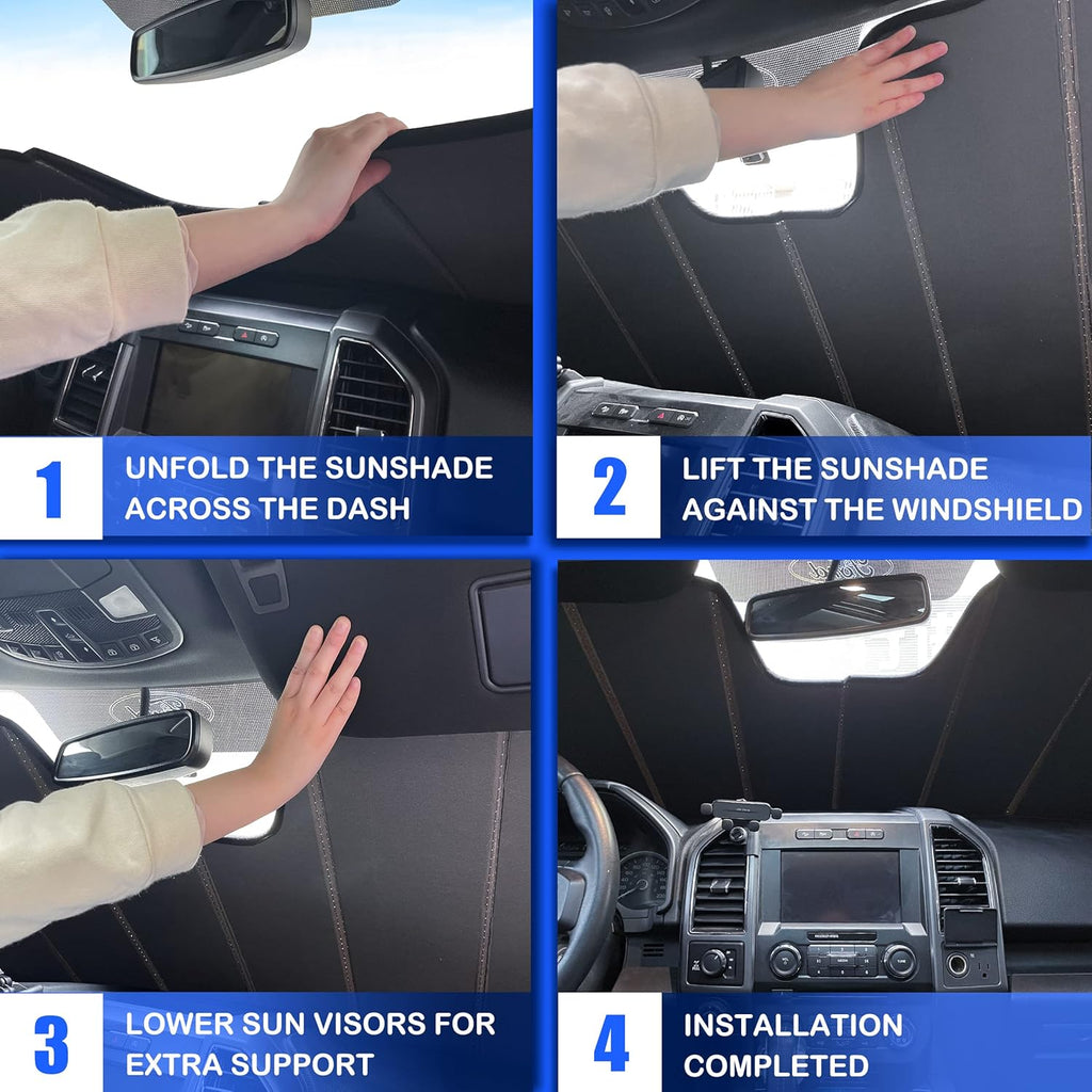 Windshield Sun Shade Pack of 2 for Toyota Corolla U716124