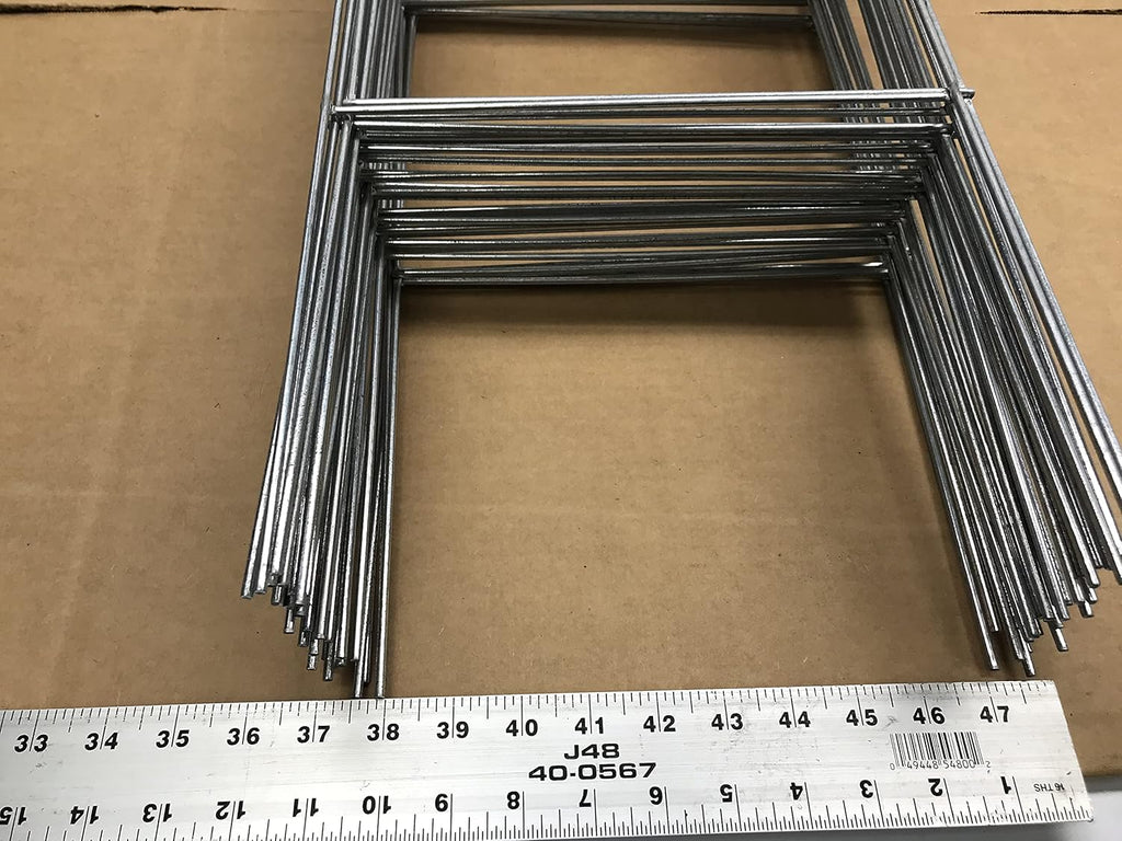 50 Pack Galvanized Wire Double H-Frame Stake 24 Tall 10 Wide Sign Holder C64453