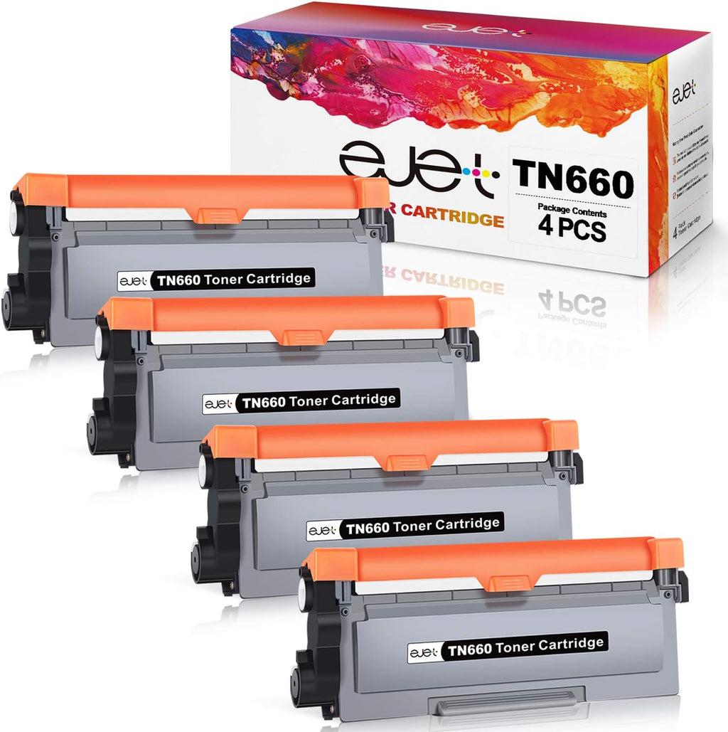 4 Black TN660 Toner Cartridge U13439