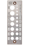 17 Holes Steel Dowel Plate B63844