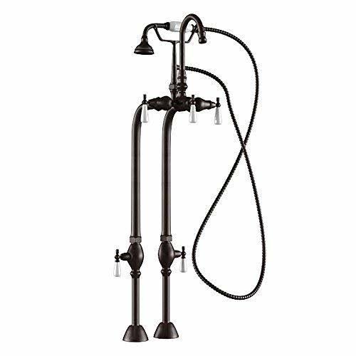 Oil Rubbed Freestanding Clawfoot Tub Faucet with Hand Held Shower J461