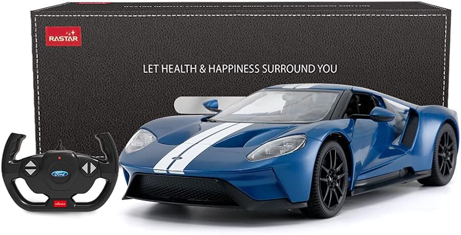 Blue 1/14 Ford GT Remote Control Race Toy Car Pack of 2 Y7082