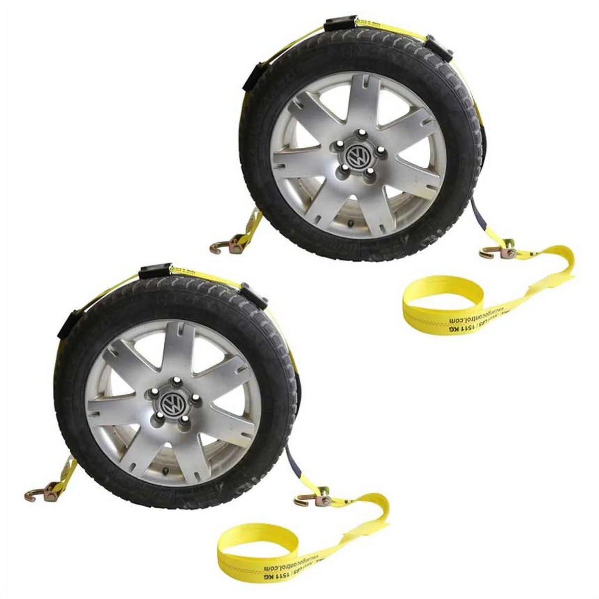 2" x 10' Wheel Strap with 2 Swivel J Hooks N952