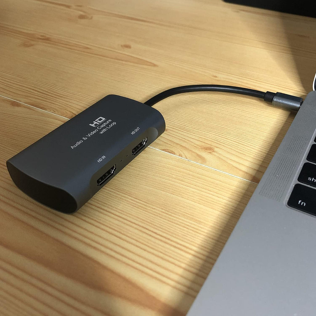USB TypeC HD Video & Audio Capture Card with 4K 60HZ Loop, Pack of 2 I109