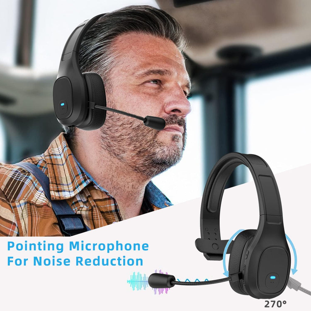 Wireless Bluetooth Headset with Noise Canceling Microphone, Pack of 2 H630