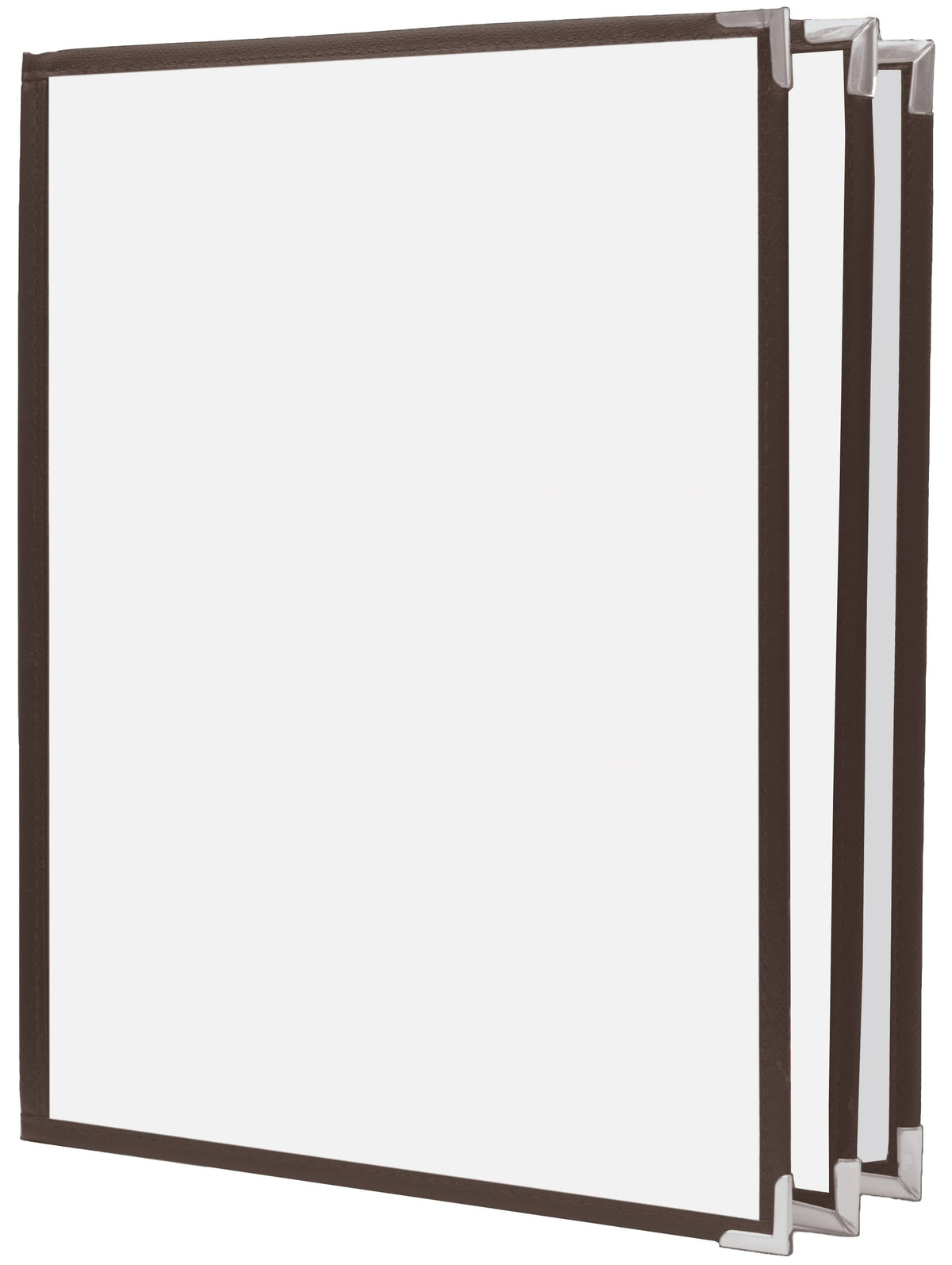 6 View Book Style Cafe Menu Cover, 8½x11, Mahogany E669