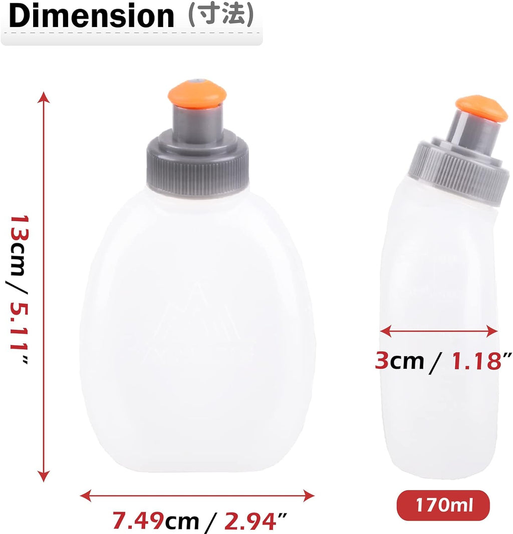 BPA Free Leakproof Water Bottles Flask with Hydration Belt Waist Packs R591