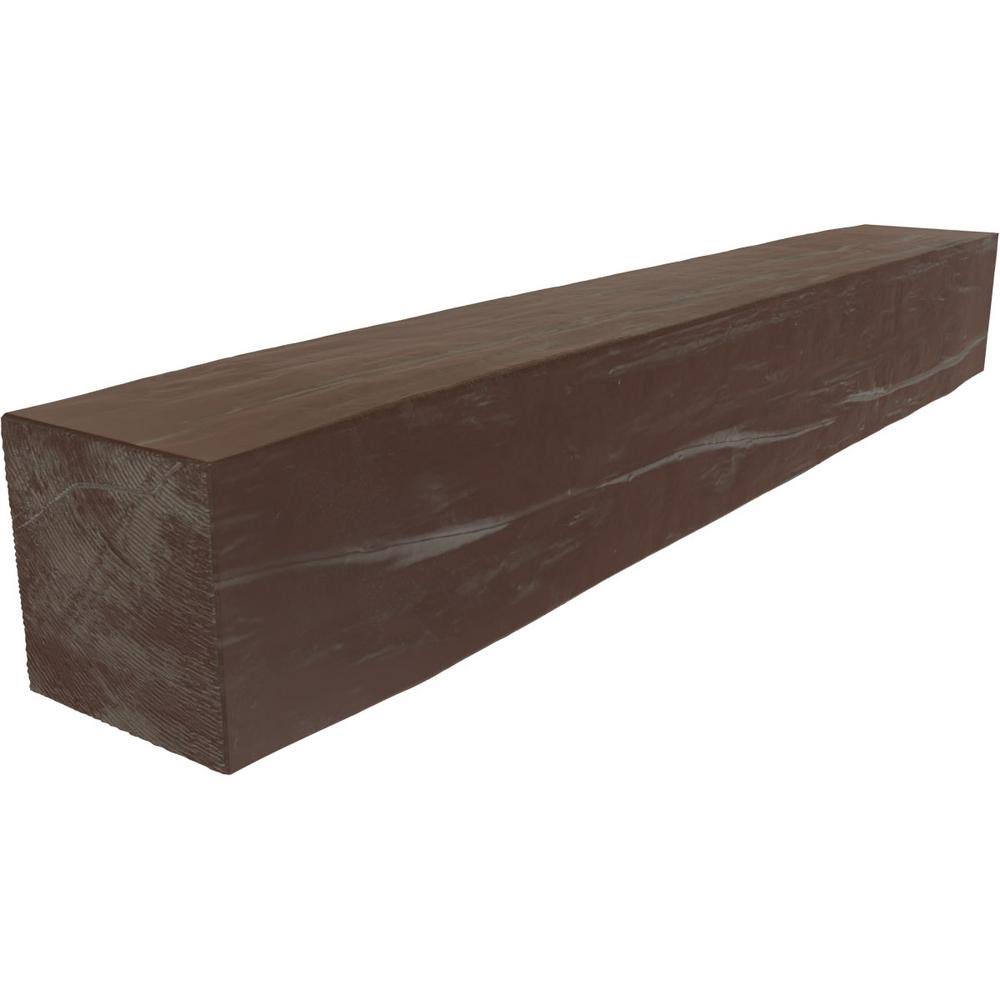 Aged Pecan Faux Wood Fireplace Mantel Y304546