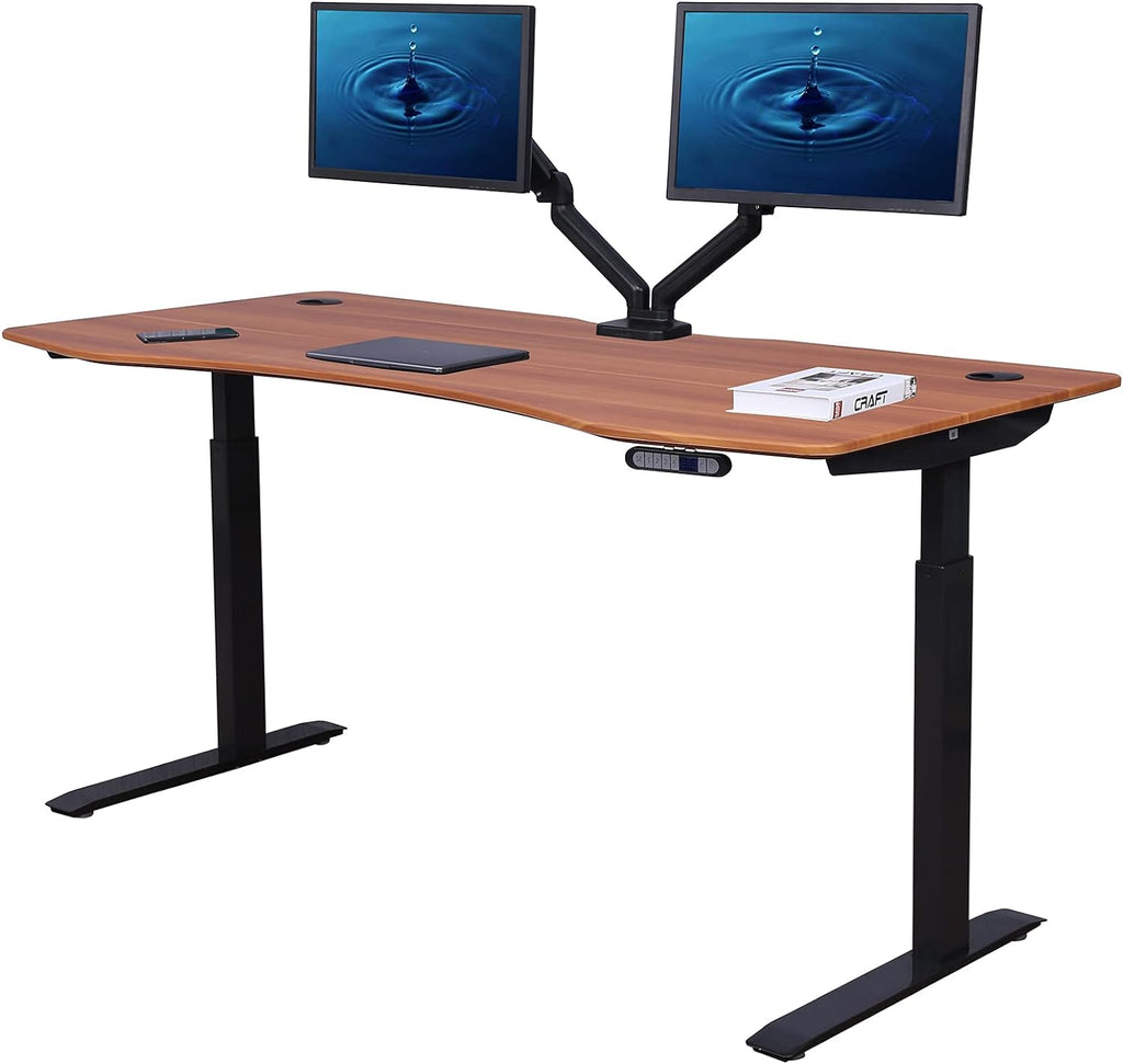 Grey Electric Height Adjustable Standing Desk I68554