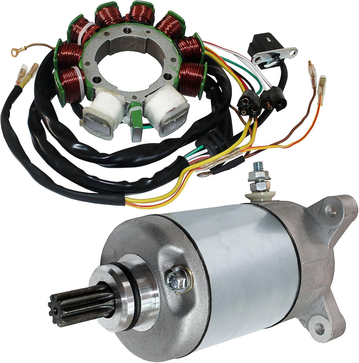 Stator Compatible With Polaris Scrambler 500 Starter Pack of 2 H41328