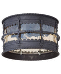 3 Light Flush Mount Iron X875